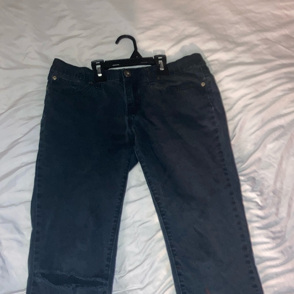 GAP Black Straight Leg Jeans